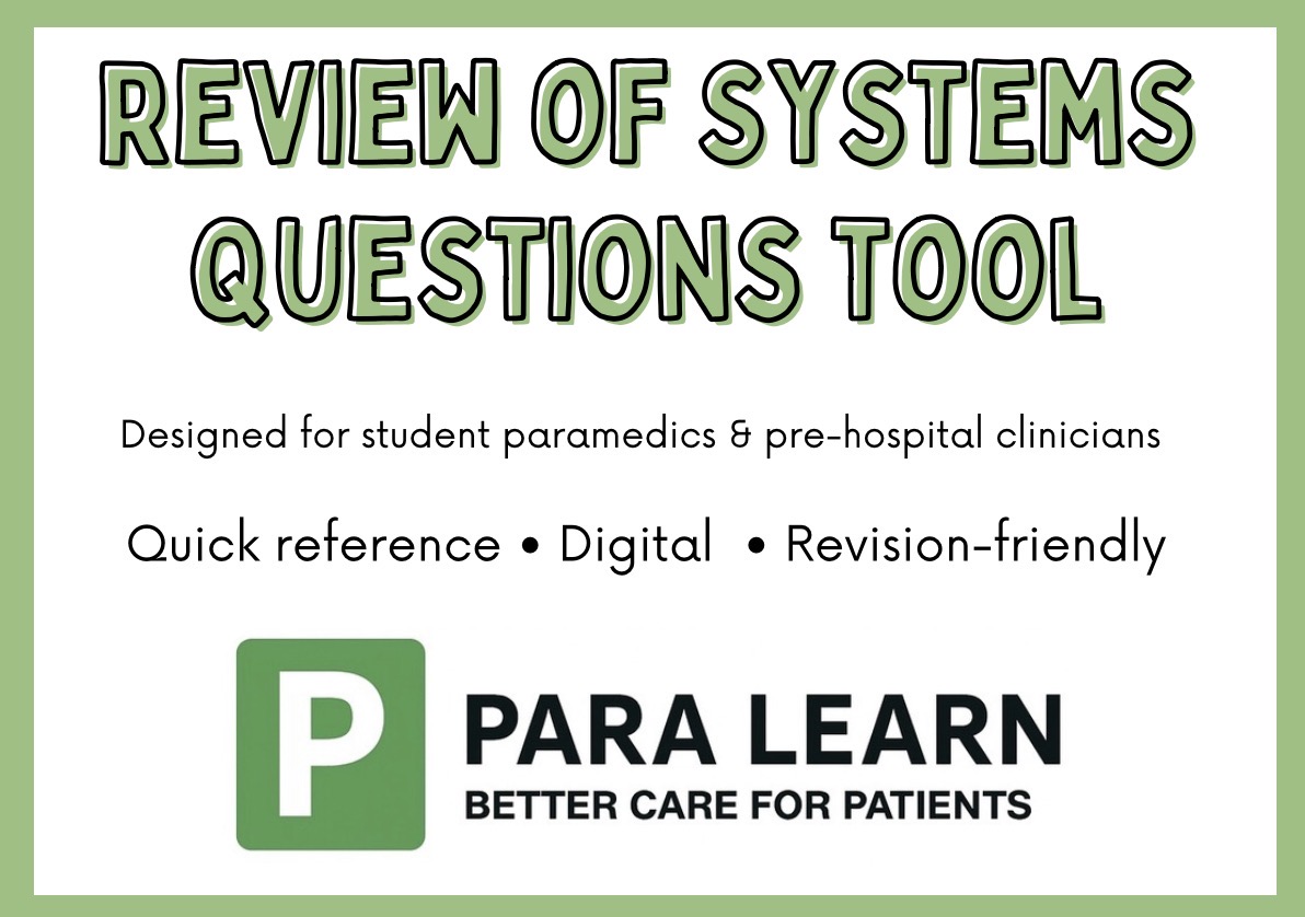 Review of Systems Questions Tool